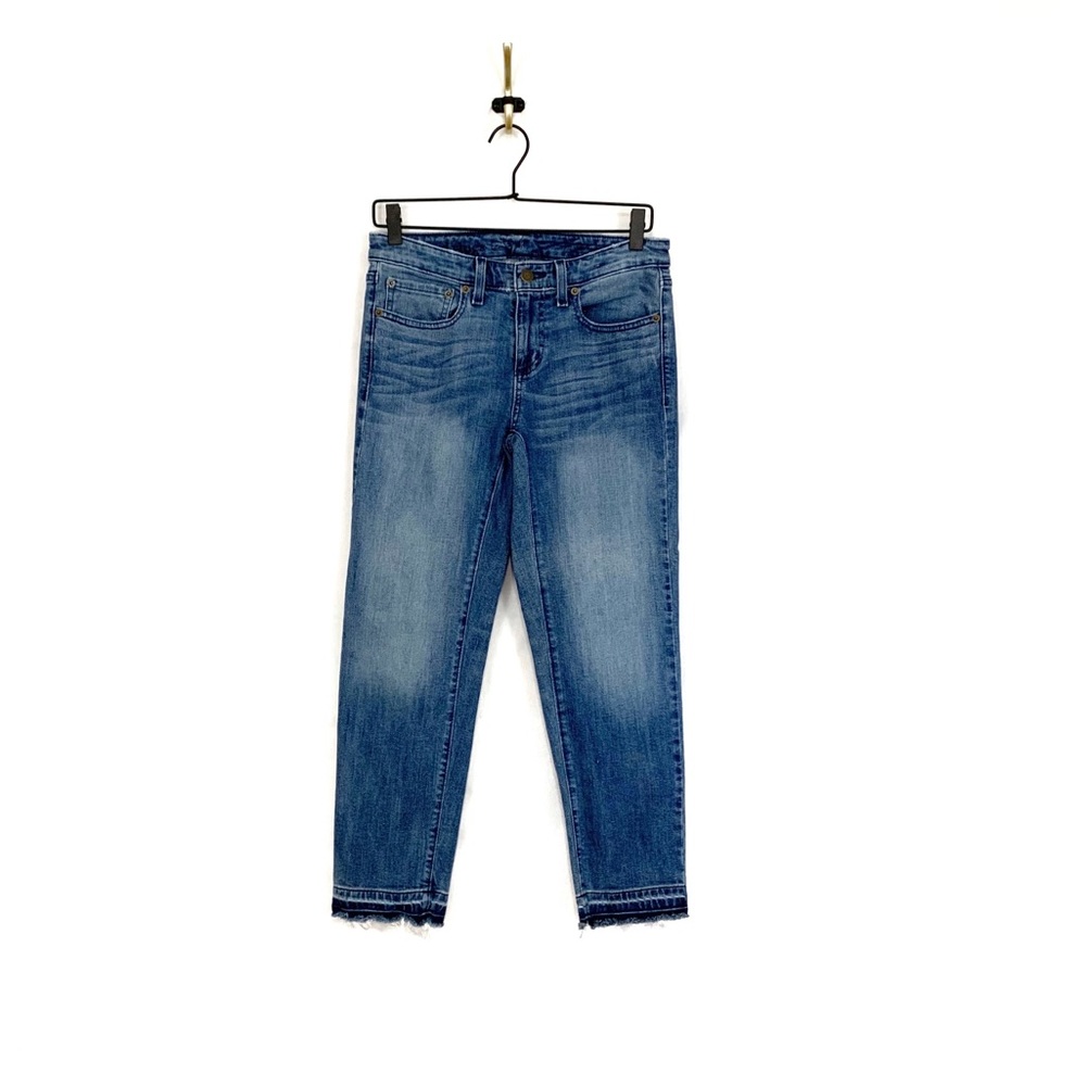 Vineyard Vines High Rise Skinny Jeans Raw Hem Sz 0